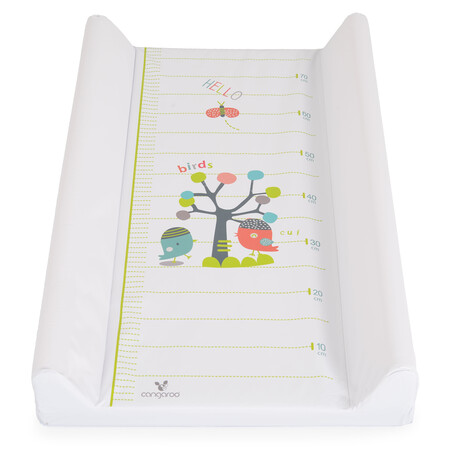 Cangaroo Σκληρή Αλλαξιέρα Hello Από Πλαστικό White 50X80Cm 103823