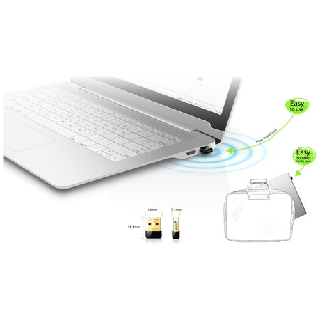 Tp-link Ασύρματο N Nano Usb Adapter Tl-wn725n, 150mbps, Ver. 3.0 Tl-wn725n
